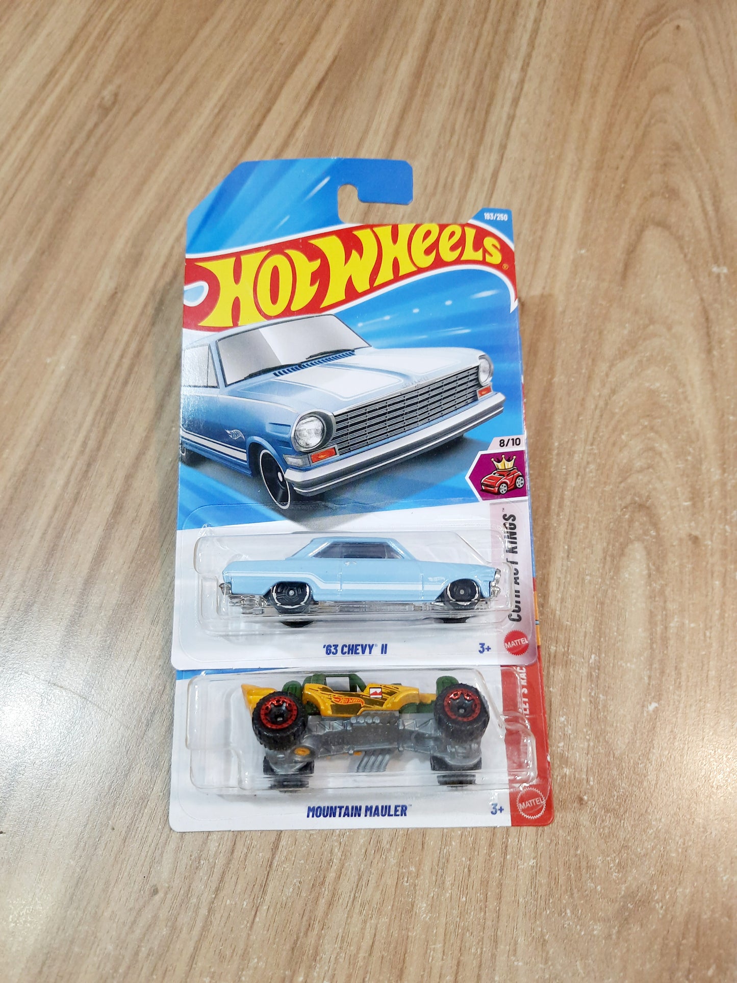 Hot Wheels 63 Chevy II & Mountain Mauler (combo pack of 2)