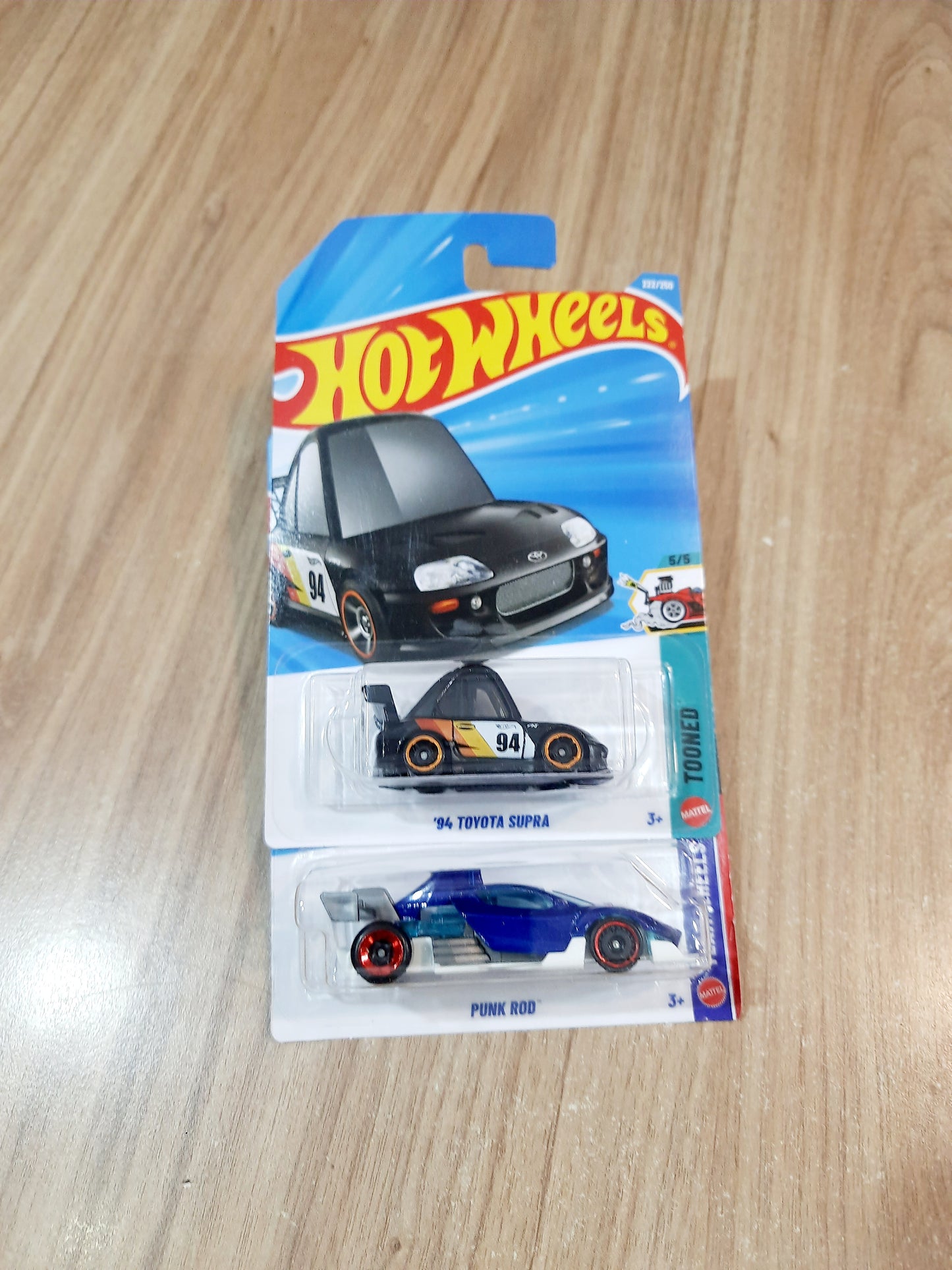 Hot Wheels 94 Toyota Supra & Punk Rod (combo pack of 2)