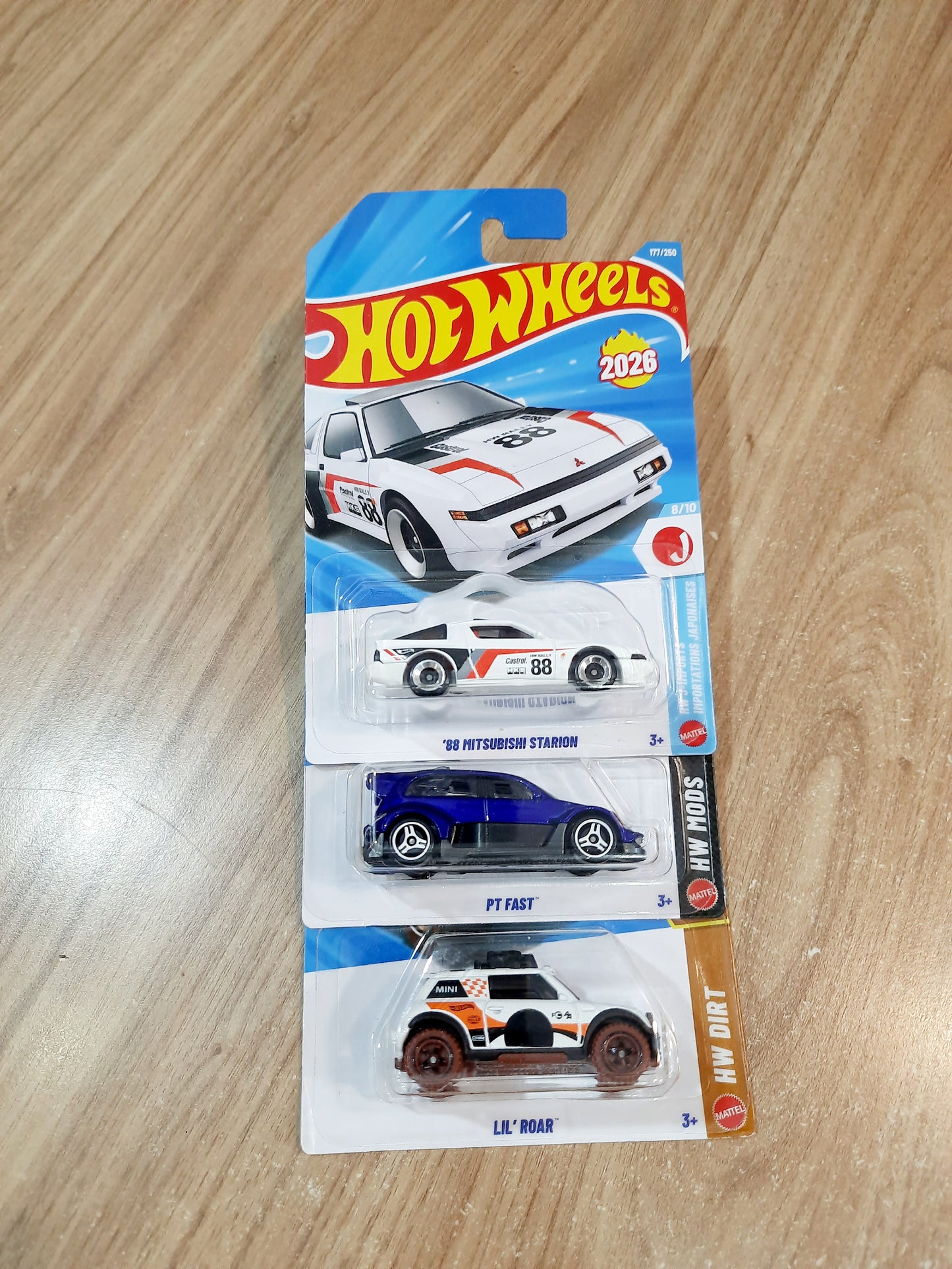 Hot Wheels 88 MItsubishi Starion, Pt Fast & Lil Roar
