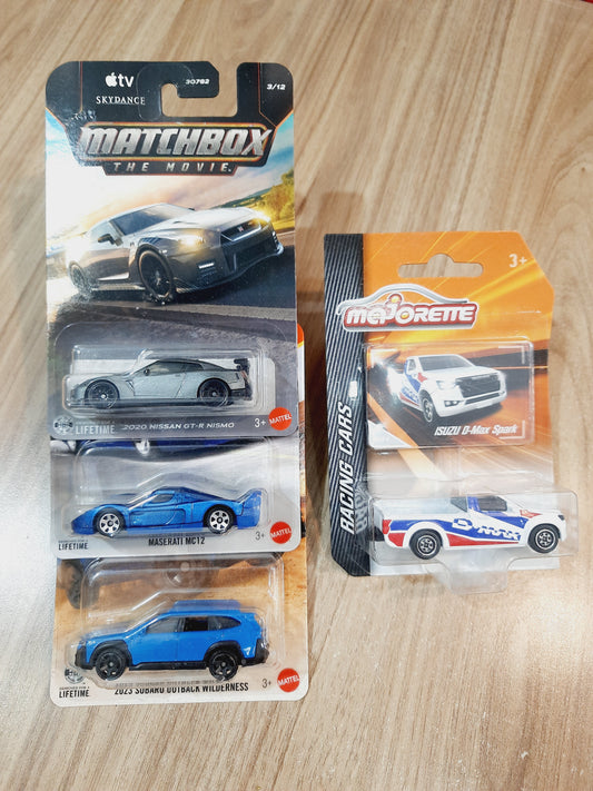 Matchbox & Majorette Racing Combo pack of 4