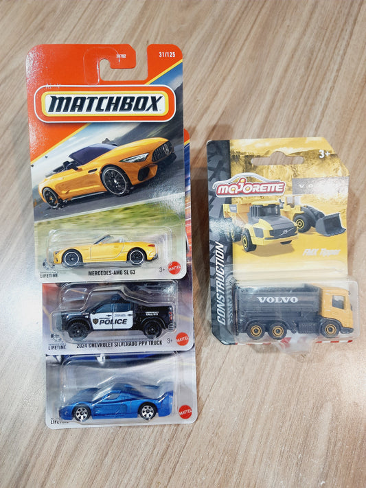 Matchbox & Majorette Combo (pack of 4)