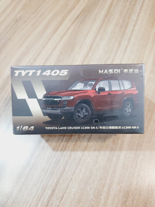 Massdi Toyota Land Cruiser LC300 GR-S 1:64 Diecast Scale Model TYT1405