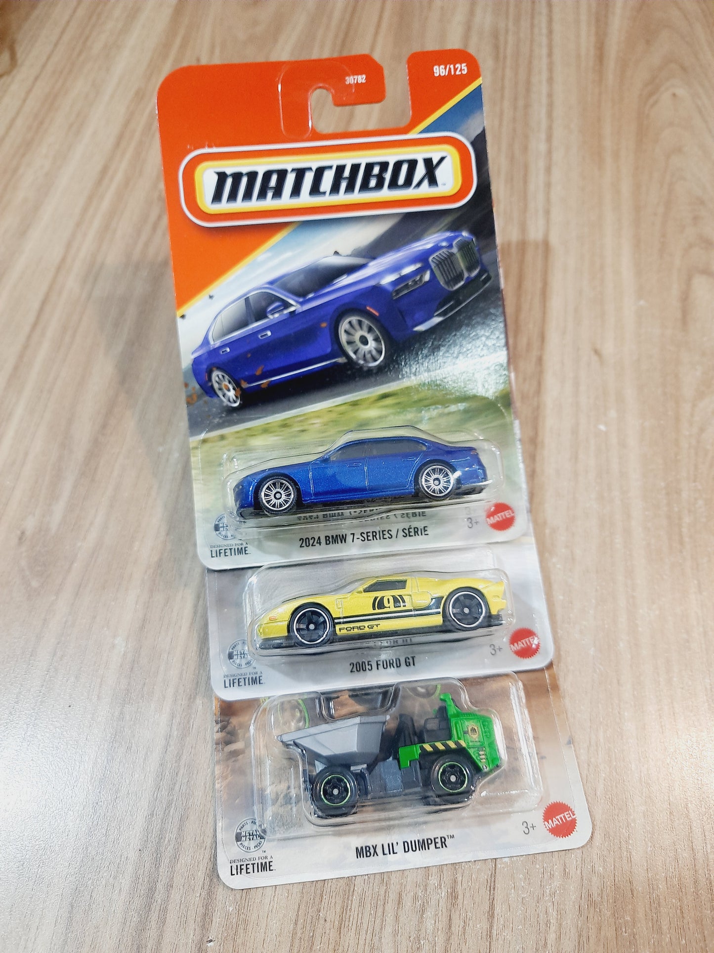 Matchbox 2024 BMW 7 Series, 2005 Ford GT & Mbx Lil Dumper