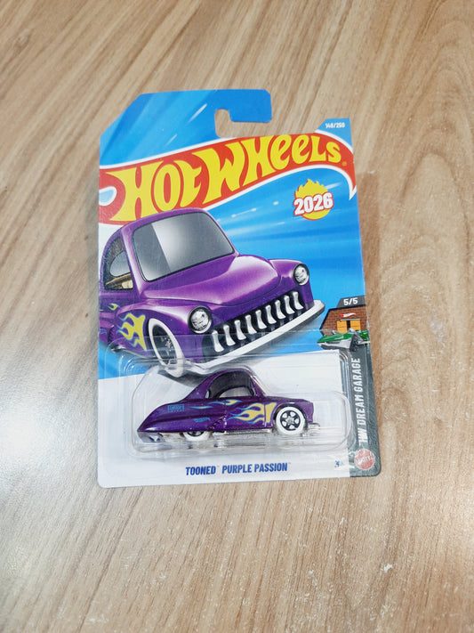 Hot Wheels Tooned Purple Passion Diecast Scale Model