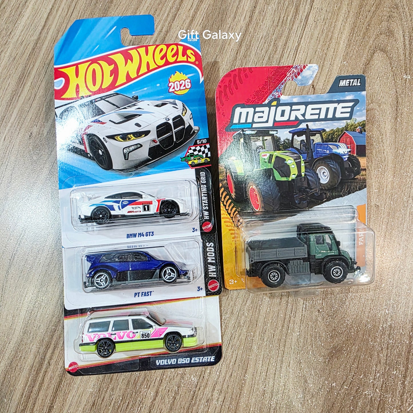 Hot Wheels and Majorette Combo (pack of 4 )
