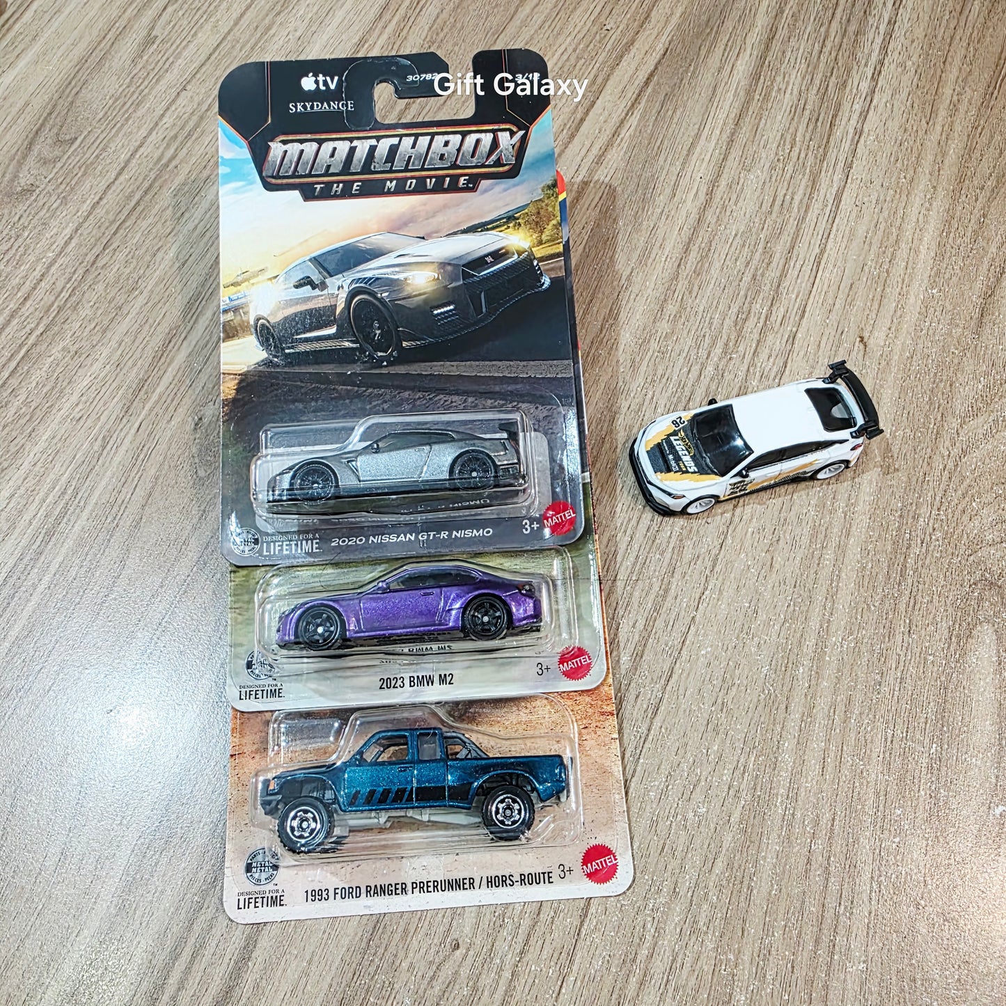 Matchbox 2020 Nissan GT R Nismo, 2023 Bmw M2, 1993 Ford Ranger Prerunner & Lose Hot Wheels 24 Honda Civic Type R