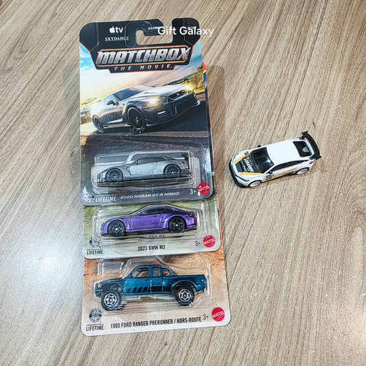 Matchbox 2020 Nissan GT R Nismo, 2023 Bmw M2, 1993 Ford Ranger Prerunner & Lose Hot Wheels 24 Honda Civic Type R