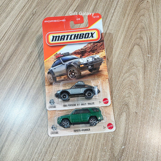 Matchbox 1985 Porsche 911 Rally & Toyota 4Runner