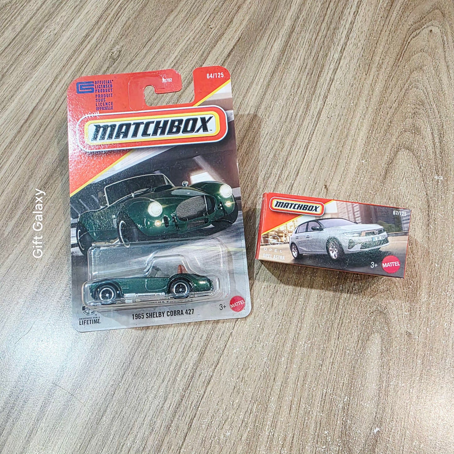 Matchbox 1965 Shelby Cobra 427 & Opel Astra