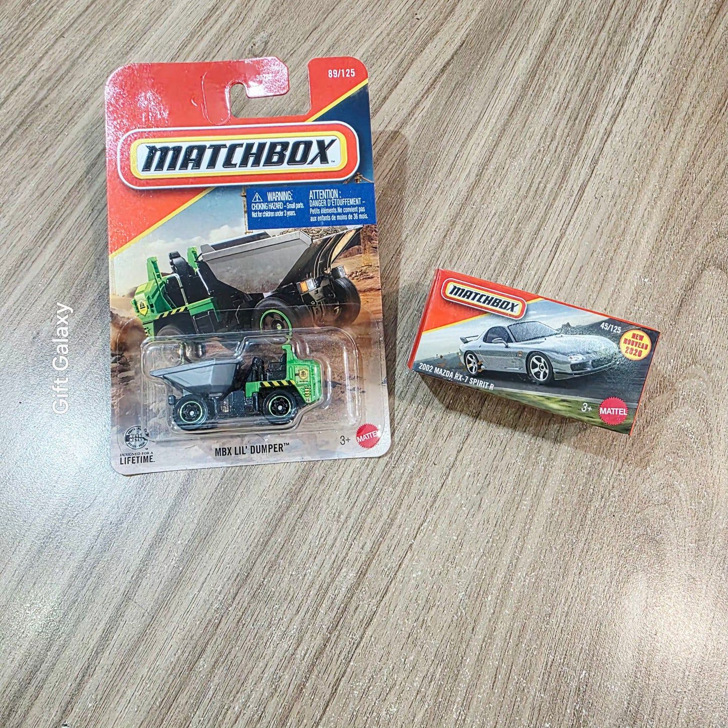 Matchbox 2002 mazda Rx 7 Spirit R & Mbx Lil Dumper