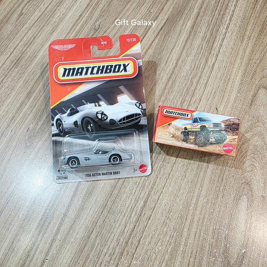 Matchbox Mercedes 1956 Aston Martin DBR1 & Chevy K1500 Pickup