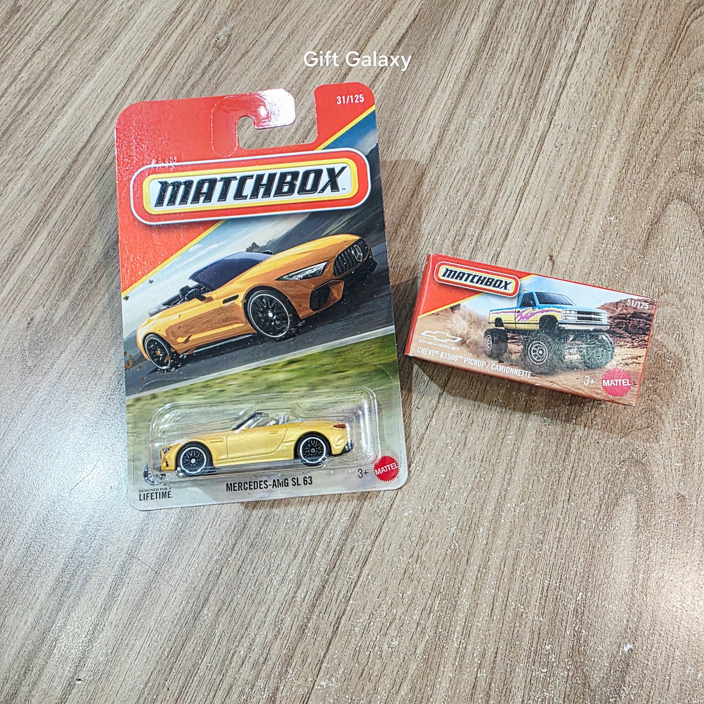 Matchbox Mercedes Amg SL 63 & Chevy K1500 Pickup