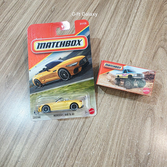 Matchbox Mercedes Amg SL 63 & Chevy K1500 Pickup