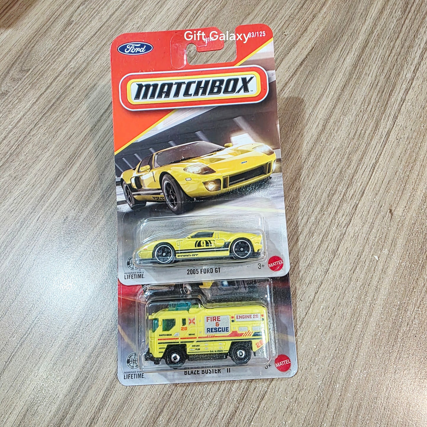 Matchbox 2005 Ford Gt & Blaze buster ll
