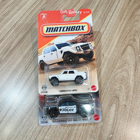 Matchbox Lamborghini LM002 & 2024 Chevrolet Silverado PPV Truck