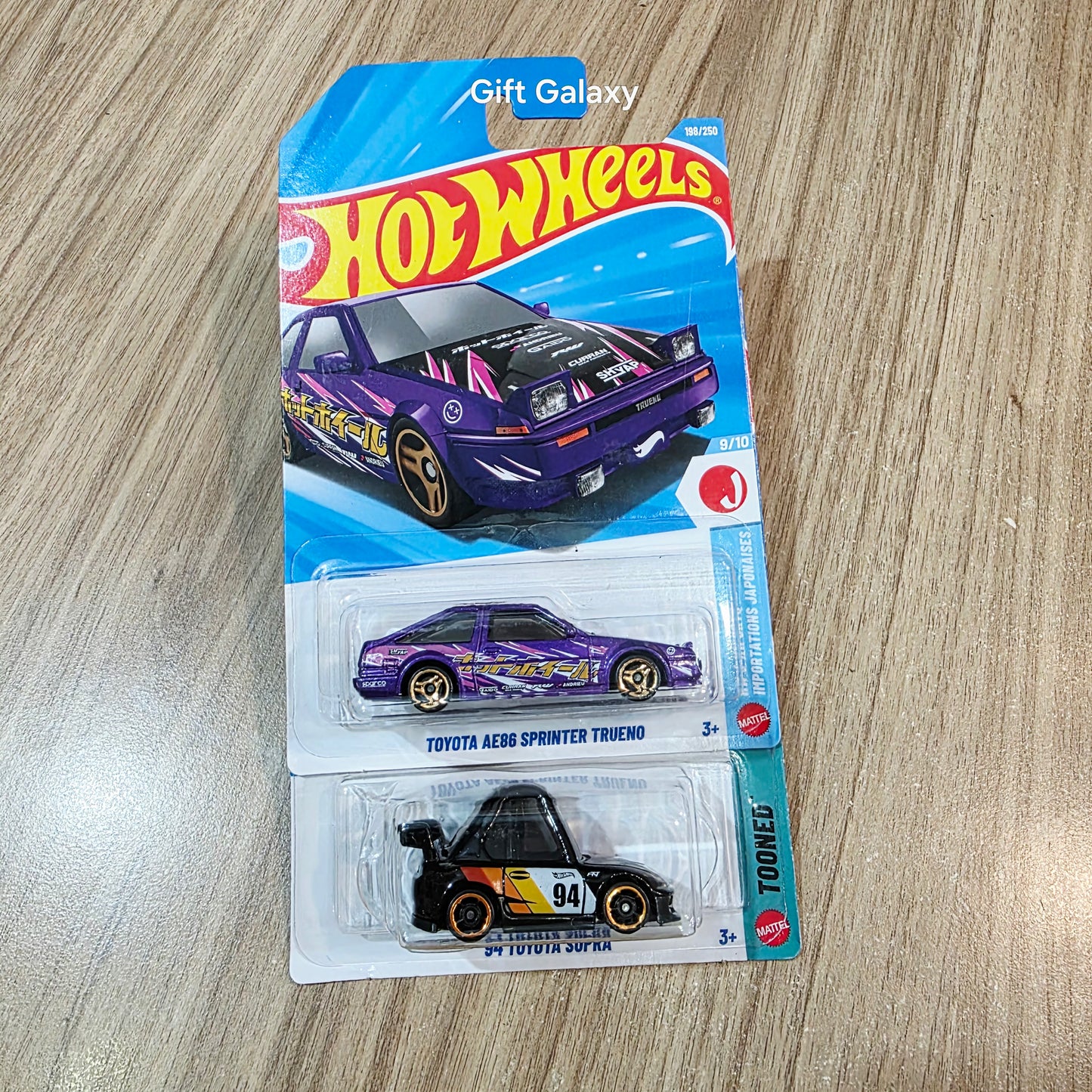 Hot Wheels Toyota AE86 Sprinter Trueno & 94 Toyota Supra