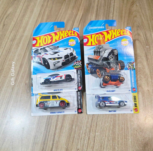 Hot Wheels BMW M4 GT3, Click Shift, Drift Box & Renault Espace F1