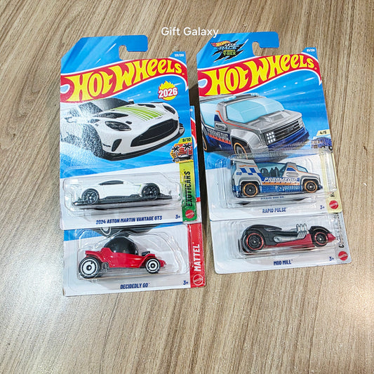 Hot Wheels 2024 Aston Martin Vantage GT3, Decidedly Go, Rapid Pulse & Mod Mill