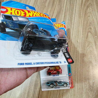 Hot Wheels Treasure Hunt Ford Model A Custom, Salt Streaker, Deora Toond & Slide Burn