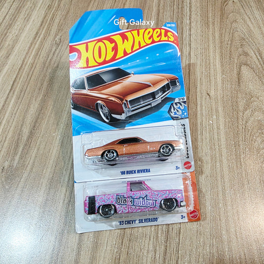 Hot Wheels 66 Buick Riviera & 83 Chevy Silverado