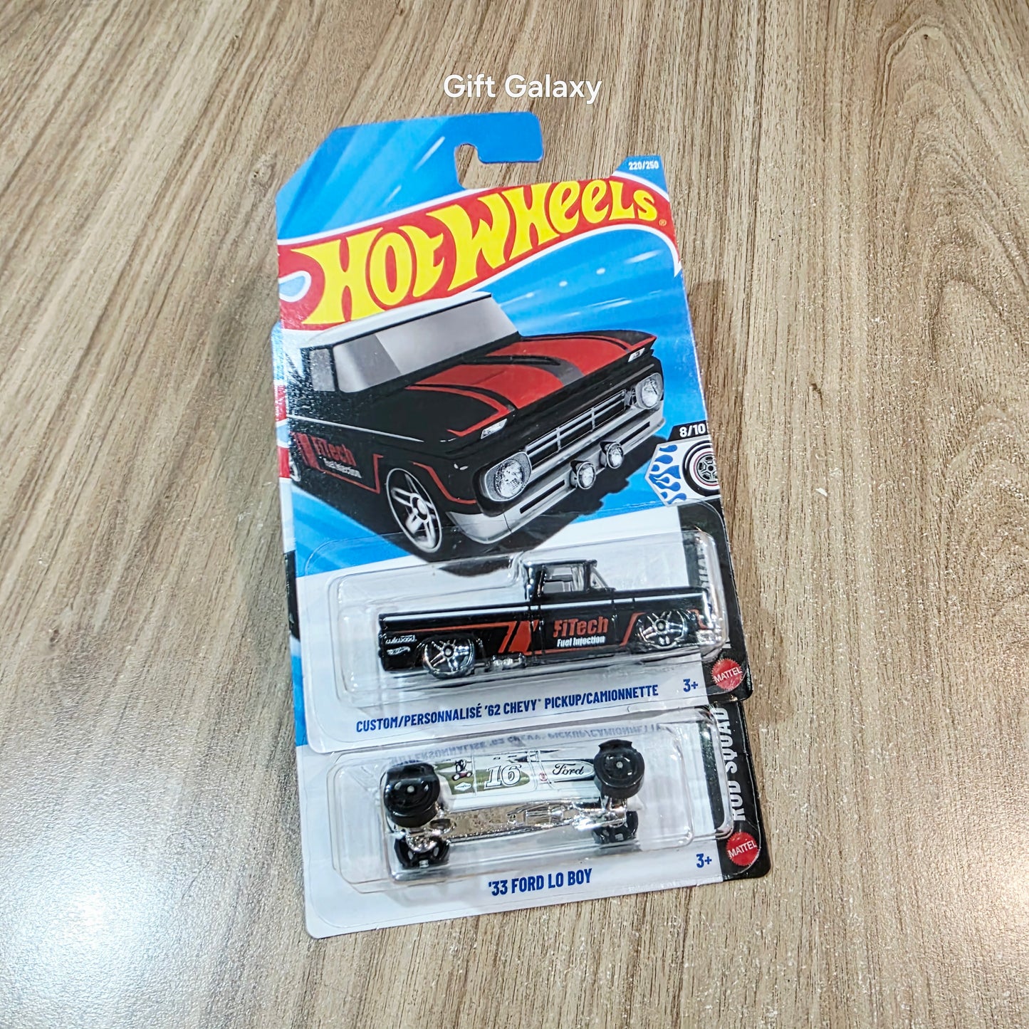 Hot Wheels Custom 62 Chevy Pickup & 33 Ford LO Boy