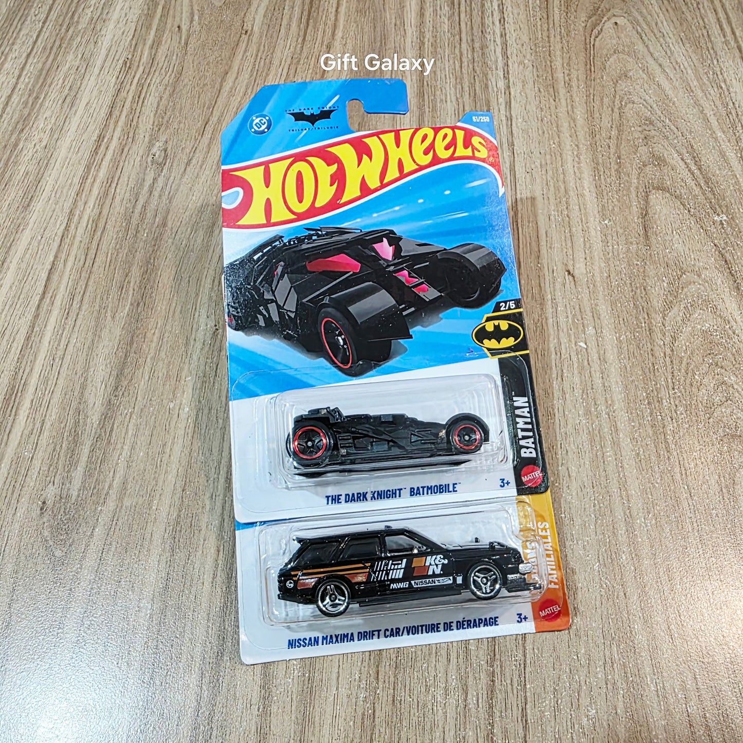 Hot Wheels The Dark Knight Batmobile & Nissan Maxima Drift Car