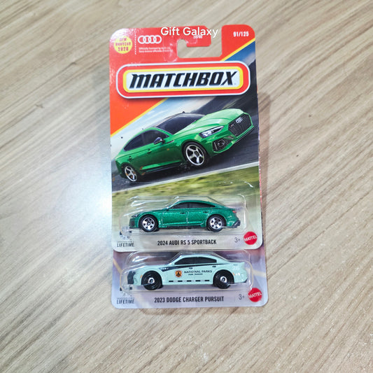 Matchbox 2024 Audi RS 5 Sportback & 2023 Dodge Charger Pursuit