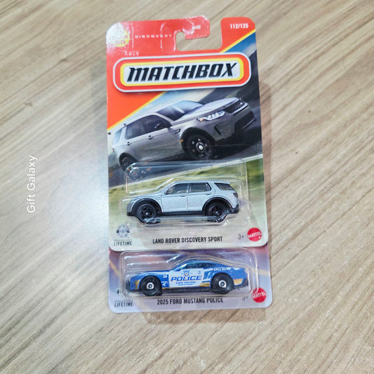 Matchbox Land Rover Discovery Sport & 2025 Ford Mustang Police