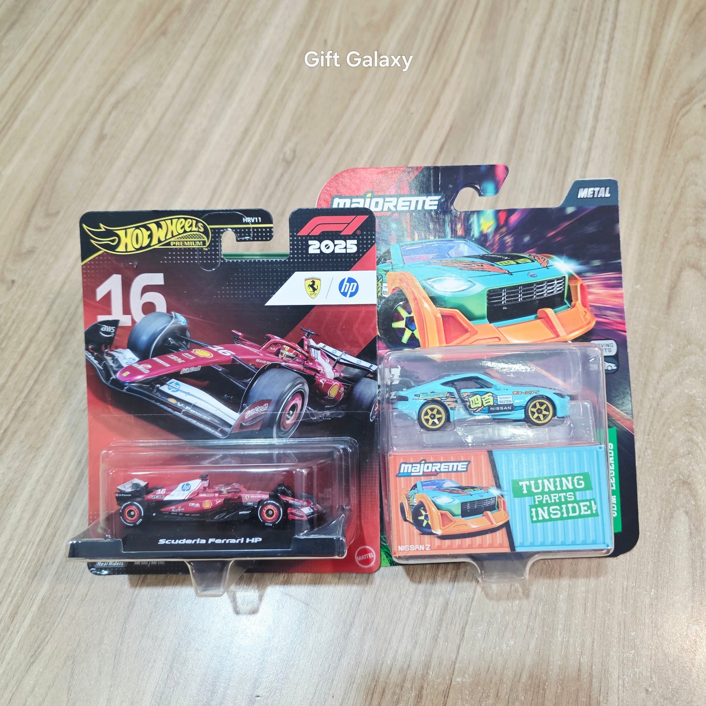 Hot Wheels Premium Formula 1 2025 Scuderia Ferrari HP 16 (Combo Pack of 2)