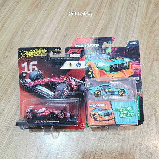 Hot Wheels Premium Formula 1 2025 Scuderia Ferrari HP 16 (Combo Pack of 2)