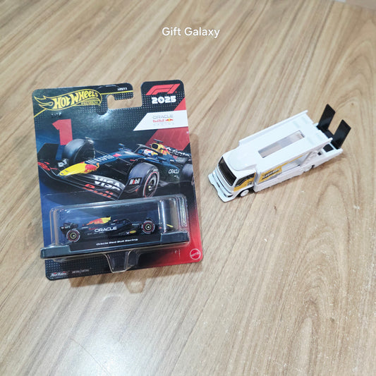 Hot Wheels Premium Formula 1 2025 Oracle Red Bull Racing & Legends Tour Kousoku Hauler Transport Truck