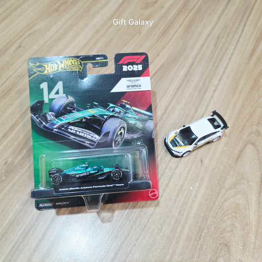 Hot Wheels Premium Formula 1 2025 Aston Martin Aramco Formula One Team 14 & Legends Tour 24 Honda Civic Type R
