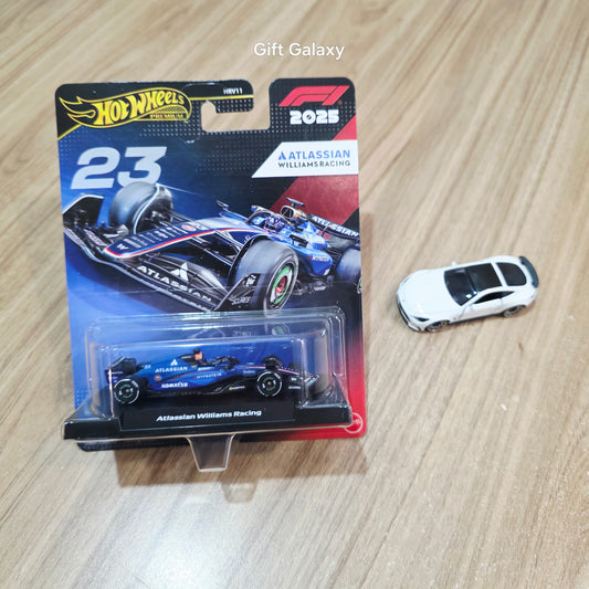 Hot Wheels Premium Formula 1 2025 Atlassian Williams Racing #23 & Majortte Mercedes Amg GT 63