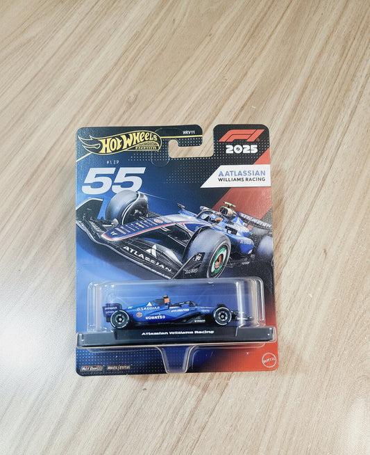 Hot Wheels Premium Formula 1 2025 Atlassian Williams Racing #55