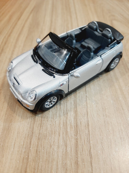 Kinsmart Mini Cooper S Convertible Diecast Scale Model 1:28 | Classic British Mini Collectible