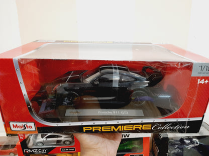 Maisto Porsche 911 GT3 Diecast Scale Model 1:18 | German Sports Car Collectible