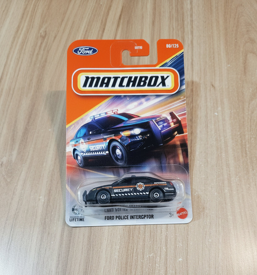Matchbox Ford Police Interceptor Diecast Scale Model