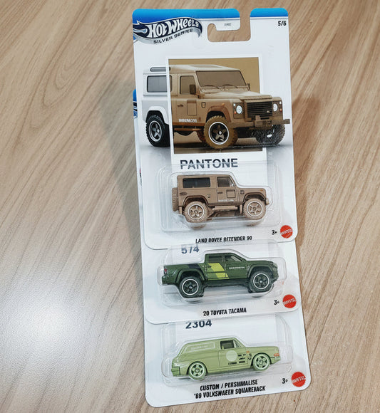 Hot Wheels Silver Series Pantone (Pack of 3)